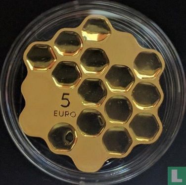 Latvia 5 euro 2018 (PROOF) "Honey coin" - Image 2