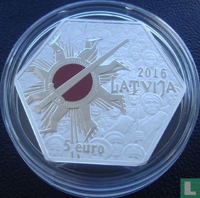Lettonie 5 euro 2016 (BE) "Centenary Christmas Battles" - Image 1