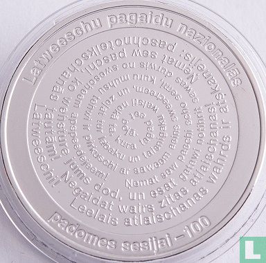 Latvia 5 euro 2017 (PROOF) "Centenary of the first session of LPNC" - Image 2