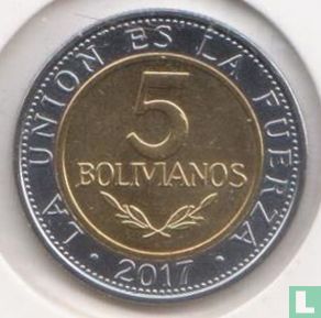 Bolivien 5 Bolivianos 2017 - Bild 1