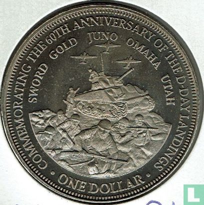 Cook Islands 1 dollar 2004 (PROOF) "60th anniversary of the D-Day Invasion" - Image 2