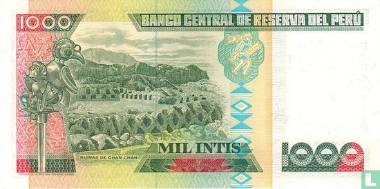Peru 1.000 Intis  - Afbeelding 2