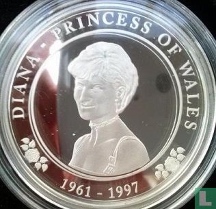 Cookeilanden 5 dollars 2017 (PROOF) "20th anniversary of the death of Lady Diana" - Afbeelding 2