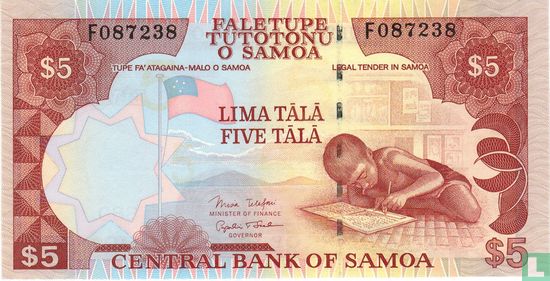 Samoa 5 Tala ND (2005) - Image 1