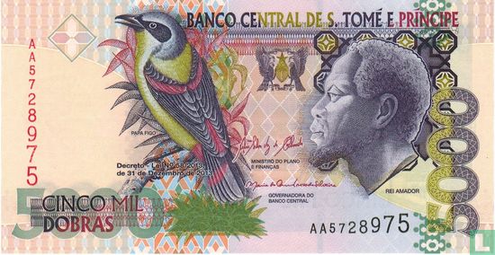 Sao Tomé en Principe 5.000 Dobras 2013 - Afbeelding 1