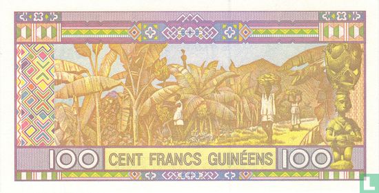 Guinée 100 Francs 2015 - Image 2