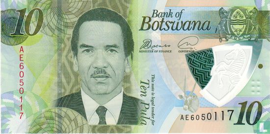 Botswana 10 Pula ND (2018) - Afbeelding 1