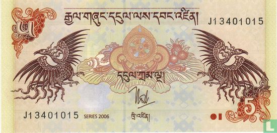 Bhoutan 5 Ngultrum 2006 - Image 1