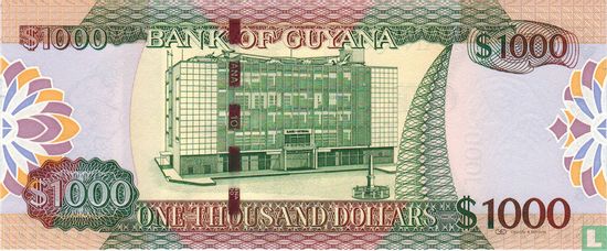 Guyana 1,000 Dollars ND (2011) - Image 2
