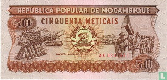 Mozambique 50 Meticais - Afbeelding 1