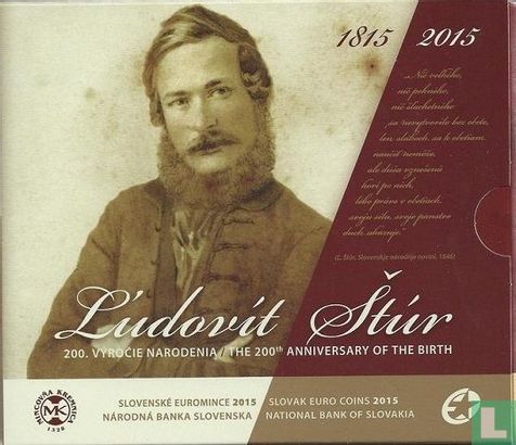 Slovakia mint set 2015 "200th anniversary of the birth of L'udovít Štúr" - Image 1