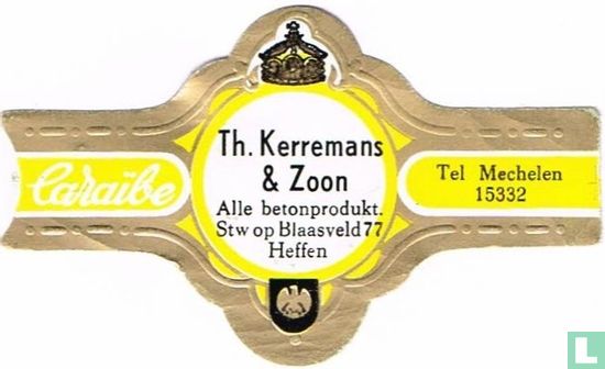 Th. Kerremans & Zoon Alle betonprodukt. Stw op Blaasveld 77 Heffen - Tel Mechelen 15332 - Bild 1