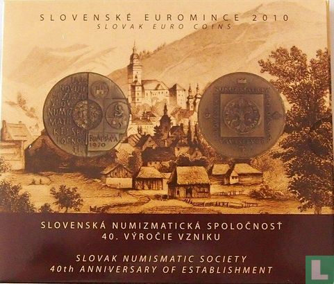Slowakije jaarset 2010 "40th anniversary Establishment of Slovak Numismatic Society" - Afbeelding 1