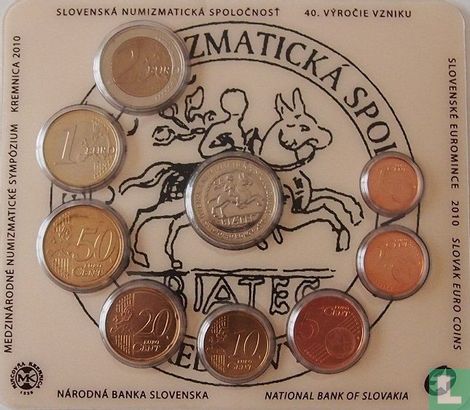 Slowakije jaarset 2010 "40th anniversary Establishment of Slovak Numismatic Society" - Afbeelding 2
