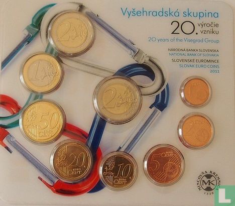 Slovakia mint set 2011 "20th anniversary of the Visegrad Group" - Image 2