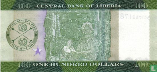 Liberia 100 Dollars 2016 - Image 2
