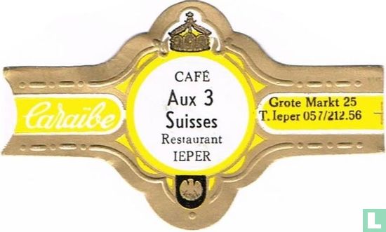 Café Aux 3 Suisses Restaurant Ieper - Grote Markt 25 T. Ieper 057/212.56 - Afbeelding 1