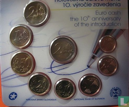 Slovakia mint set 2012 "10 years of euro cash" - Image 2
