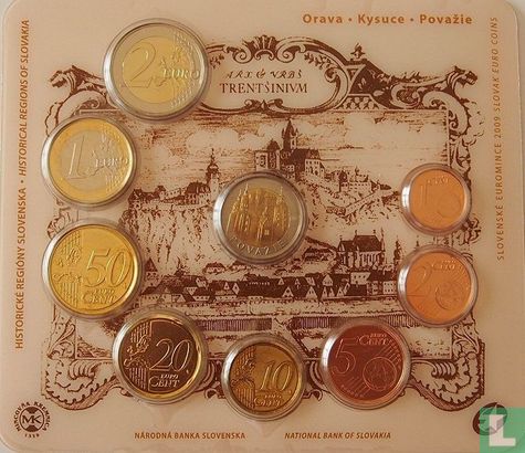 Slovakia mint set 2009 "Historical Regions of Slovakia" - Image 2