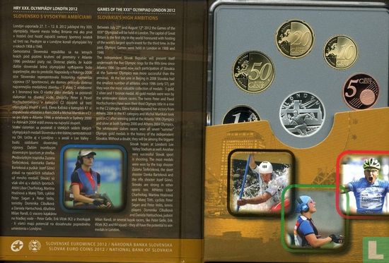 Slovaquie coffret 2012 (PROOFLIKE) "London Olympic Games" - Image 3