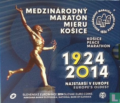 Slovakia mint set 2014 "90th anniversary Košice marathon" - Image 1