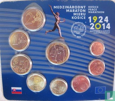 Slovakia mint set 2014 "90th anniversary Košice marathon" - Image 2