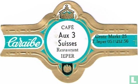 Café Aux 3 Suisses Restaurant Ieper - Grote Markt 25 T. Ieper 057/212.56 - Image 1