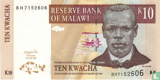Malawi 10 Kwacha 2004 - Image 1