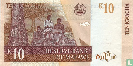 Malawi 10 Kwacha 2004 - Image 2