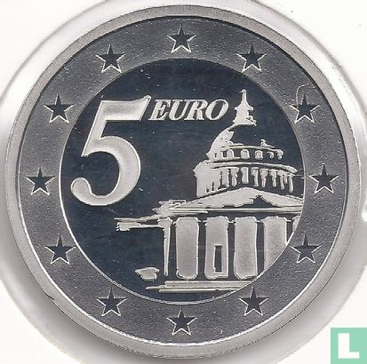 France 5 euro 2005 (PROOF) "Pantheon"  - Image 2