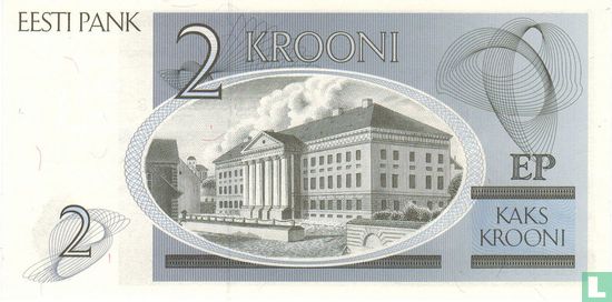 Estonie 2 Krooni 1992 - Image 2