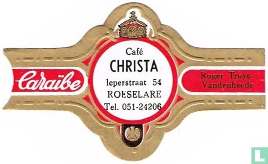 Café Christa Ieperstraat 54 Roeselare Tel. 051-24206 - Roger Truye-Vandenheede - Afbeelding 1