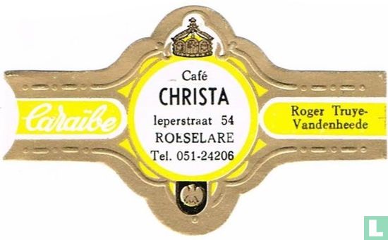 Café Christa Ieperstraat 54 Roeselare Tel. 051-24206 - Roger Truye-Vandenheede - Afbeelding 1