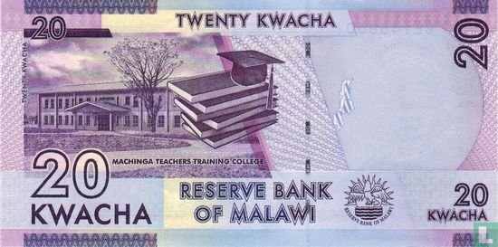 Malawi 20 Kwacha 2016 - Image 2