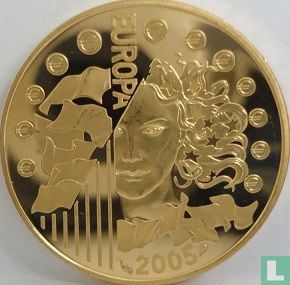 Frankrijk 10 euro 2005 (PROOF) "50 years European flag" - Afbeelding 1
