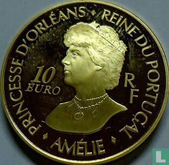 Frankreich 10 Euro 2006 (PP) "120 years Royal Wedding of Marie Amélie of Orléans and Charles I of Portugal" - Bild 2