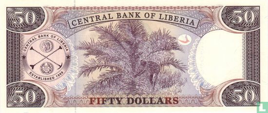 Libéria 50 Dollars 2011 - Image 2