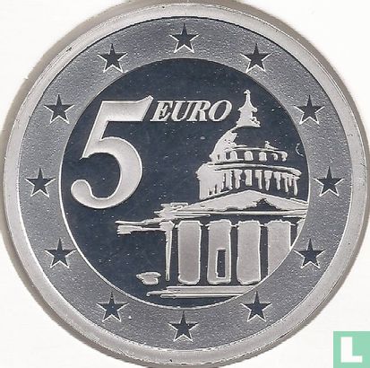 Frankrijk 5 euro 2004 (PROOF) "Pantheon" - Afbeelding 2