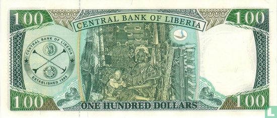 Libéria 100 Dollars 2011 - Image 2