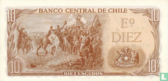 Chili 10 Escudos ND (1967) - Afbeelding 2