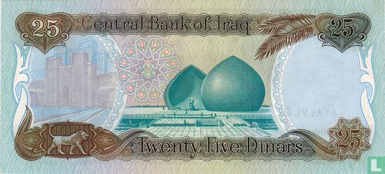 Irak 25 Dinars 1986 - Image 2