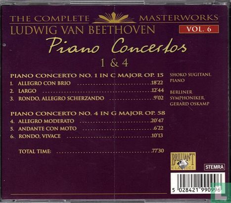 CMB 06 Piano Concertos 1 & 4 - Afbeelding 2