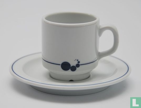 Coffee cup and saucer - Sonja 305 - Decor unknown - Mosa - Image 1