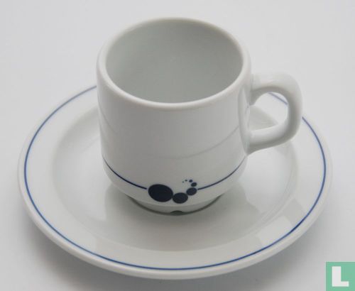 Coffee cup and saucer - Sonja 305 - Decor unknown - Mosa - Image 3