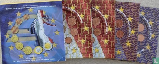France combination set 2002 "Four dated series of French euros" - Image 2