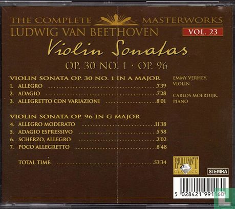 CMB 23 Violin Sonatas - Afbeelding 2