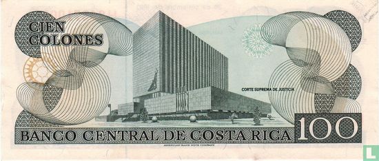 Costa Rica 100 Colones  - Afbeelding 2