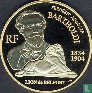 Frankrijk 20 euro 2004 (PROOF - goud) "100th anniversary of the death of Frédéric Auguste Bartholdi" - Afbeelding 2