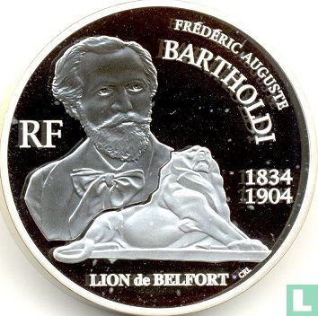 France 20 euro 2004 (PROOF - silver) "100th anniversary of the death of Frédéric Auguste Bartholdi" - Image 2