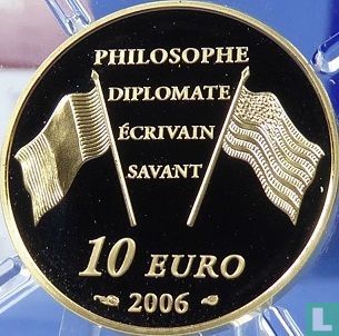France 10 euro 2006 (PROOF) "300th anniversary of the birth of Benjamin Franklin" - Image 1